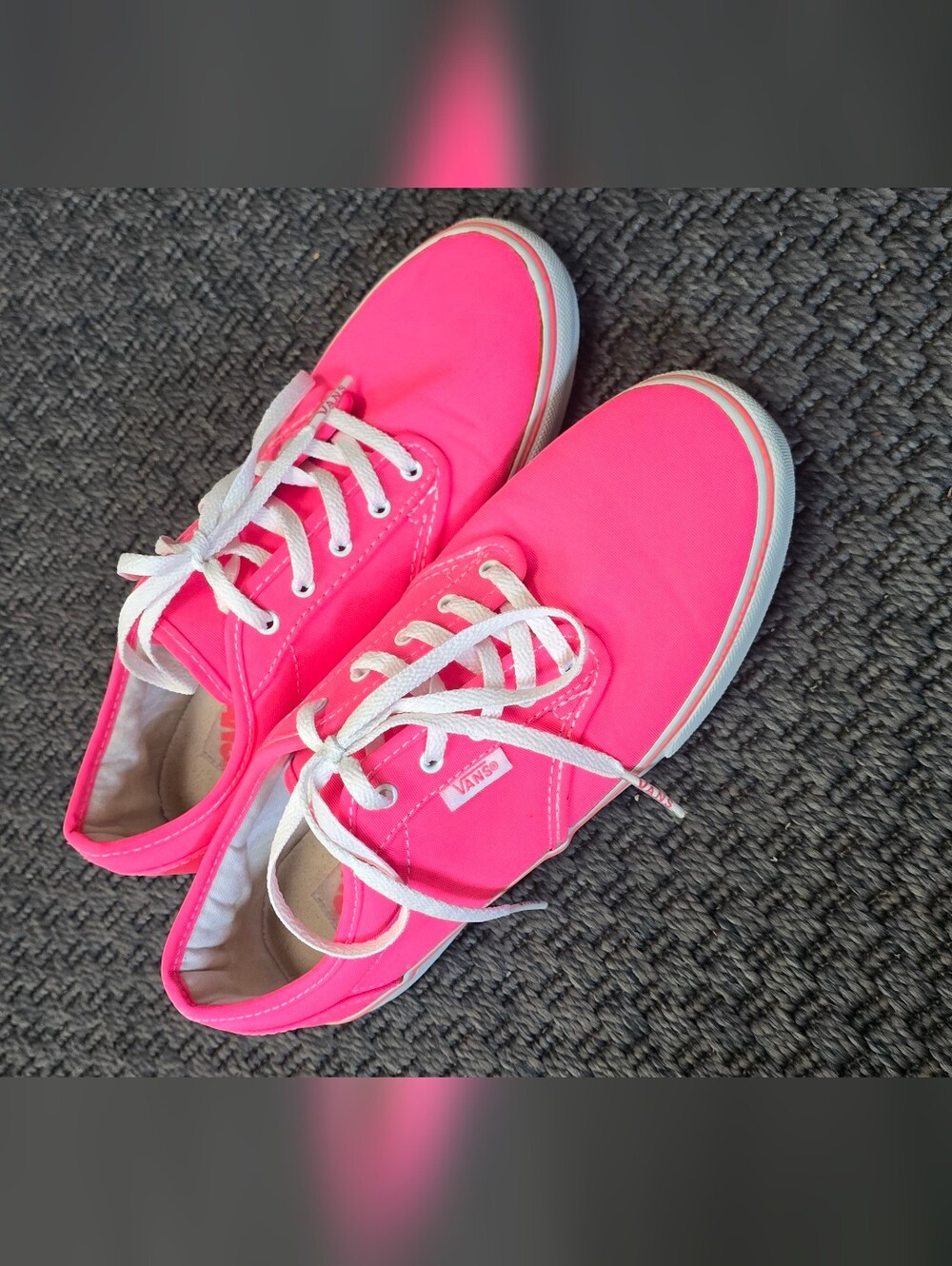 Vans Women's Canvas Sneakers - Hot Pink